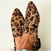 Mocassini Leopardati con Fibbia